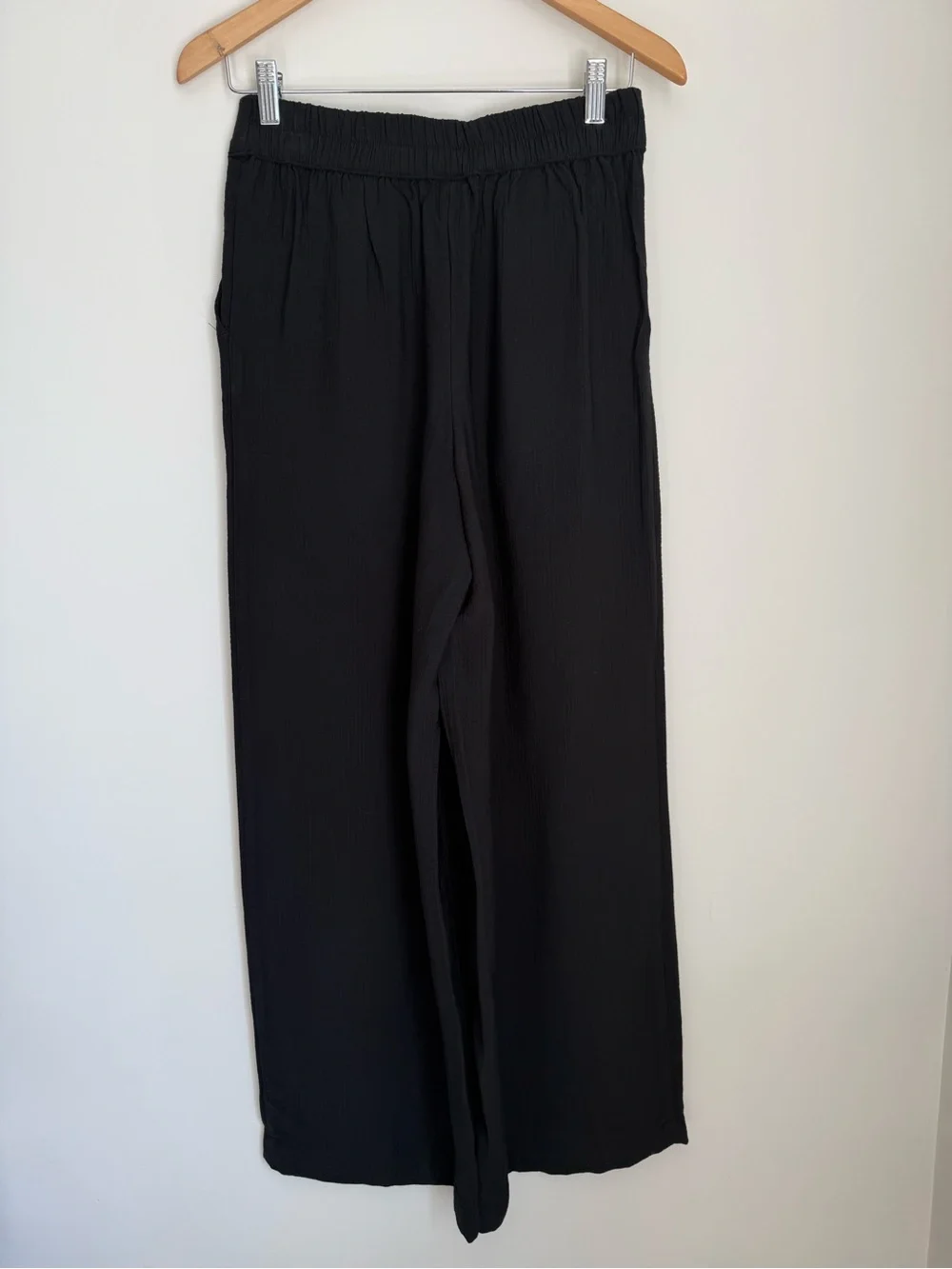 A New Day Black Flowy Wide Leg Pants